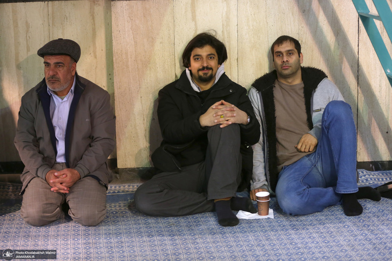 رونمایی از پرده نقالی خوانی (امام مردم) در حسینیه جماران