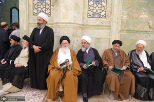 مراسم ترحیم آیت الله نورالله شاه آبادی(ره) در مسجد اعظم قم