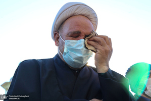 دسته عزاداری خادمان حرم کریمه اهل بیت (ع) در روز شهادت حضرت زهرا (س)‎‎