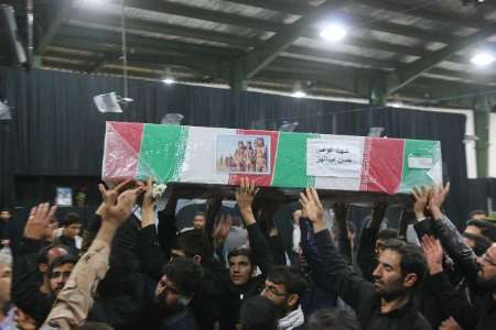 پیکر شهید حسن عبداللهی در رفسنجان تشییع شد