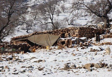 25 خانوار روستایی گرفتار در برف اندیکا امداد رسانی شدند