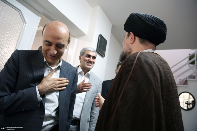 دیدار وزیر راه و شهر سازی با سید حسن خمینی