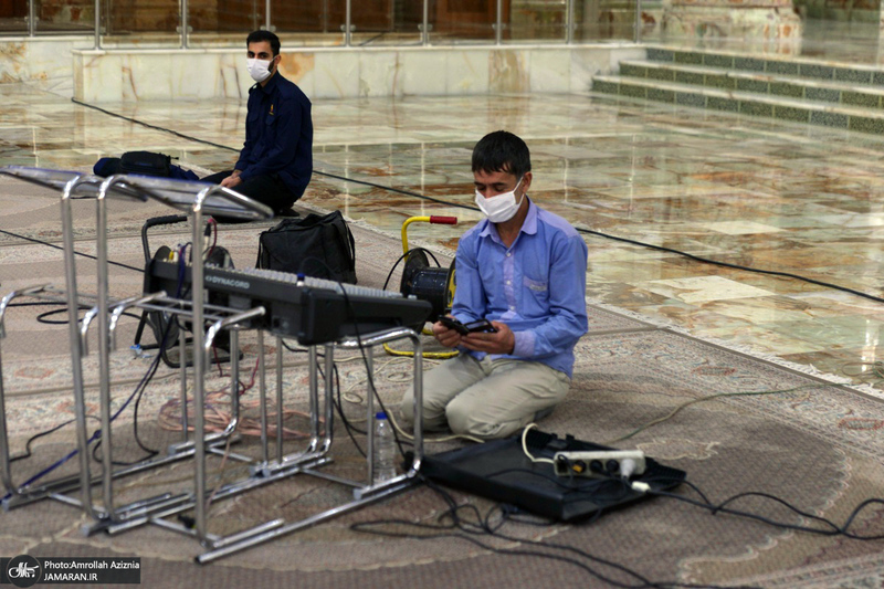 مراسم شب شهادت امام حسن عسکری(ع) در حرم مطهر امام خمینی(س)