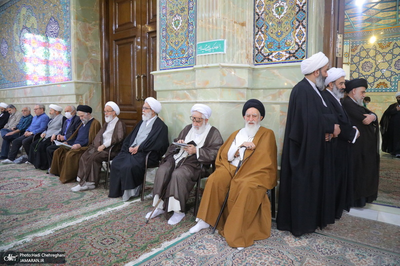 مراسم تشییع و خاکسپاری آیت الله نورالله شاه آبادی(ره) در قم