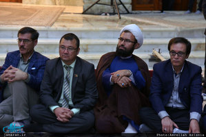 ادای احترام رییس شورای عالی صلح افغانستان نسبت به بنیانگذار جمهوری اسلامی ایران