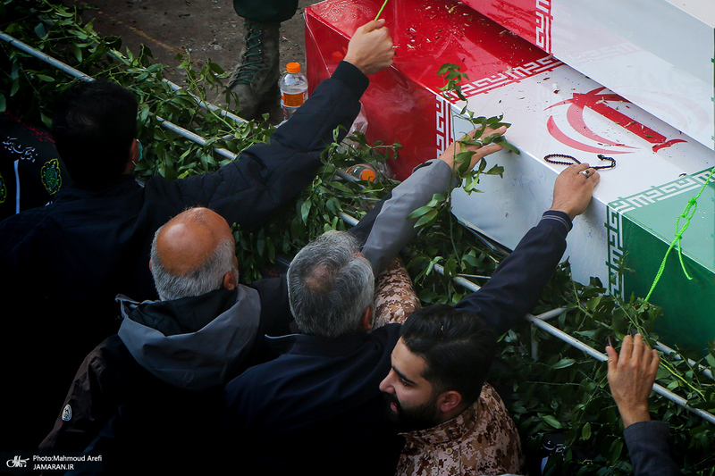 مراسم تشییع پیکرهای مطهر 100 شهید گمنام در تهران-5