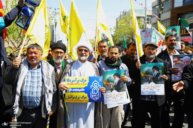 راهپیمایی باشکوه روز قدس در قم -1