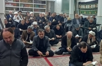 مراسم احیای شب بیست و سوم ماه رمضان در دفتر حضرت آیت الله العظمی صانعی + تصاویر