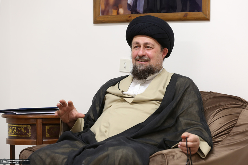 دیدار سخنگوی دولت  باسید حسن خمینی