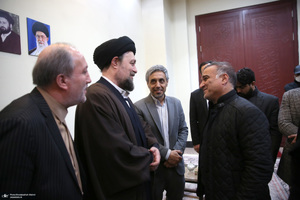 دیدار مدیرعامل و بازیکنان باشگاه فرهنگی ورزشی پیکان با سید حسن خمینی