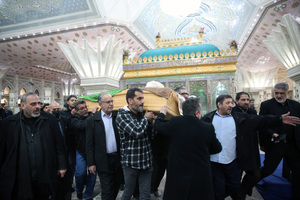 مراسم تشییع حجت الاسلام حاج شیخ مصطفی قنبرپور در حرم امام خمینی (س)