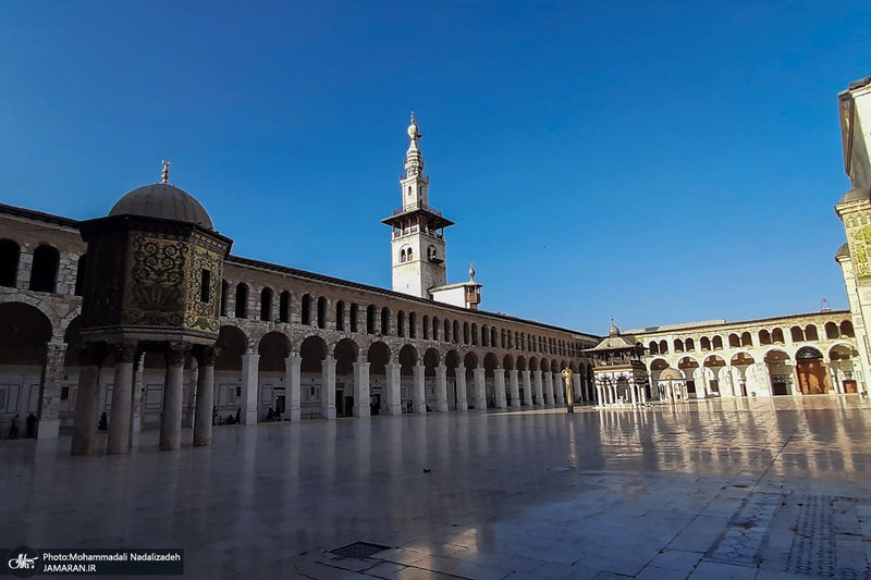 مقام رأس الحسین (ع) در مسجد جامع اموی دمشق