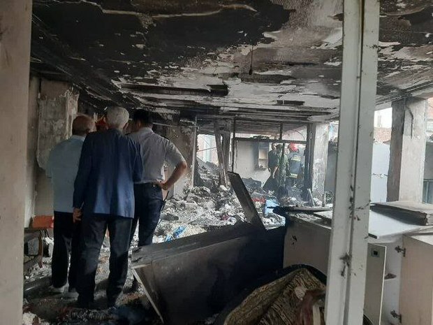 انفجار آبگرمکن در آمل با یک کشته و ۷ مصدوم + عکس ها