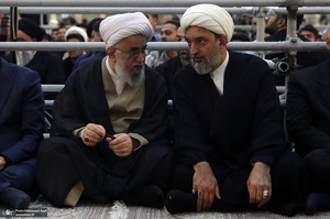 حضور شخصیت های سیاسی و لشکری  در سی و پنجمین سالگرد ارتحال حضرت امام خمینی (س) -1