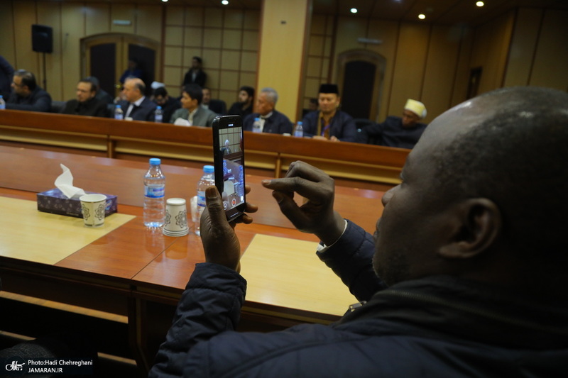 دیدار اساتید و روسای دانشگاه های کشورهای اسلامی با آیت الله العظمی جوادی آملی‎