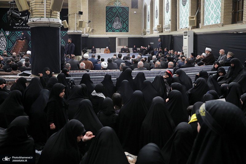 آخرین شب مراسم عزاداری شهادت حضرت فاطمه‌زهرا (س) در حسینیه امام خمینی
