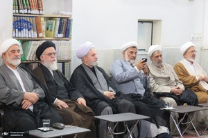 مراسم عزاداري ایام فاطمیه در دفتر آیت الله العظمی صانعی (ره)