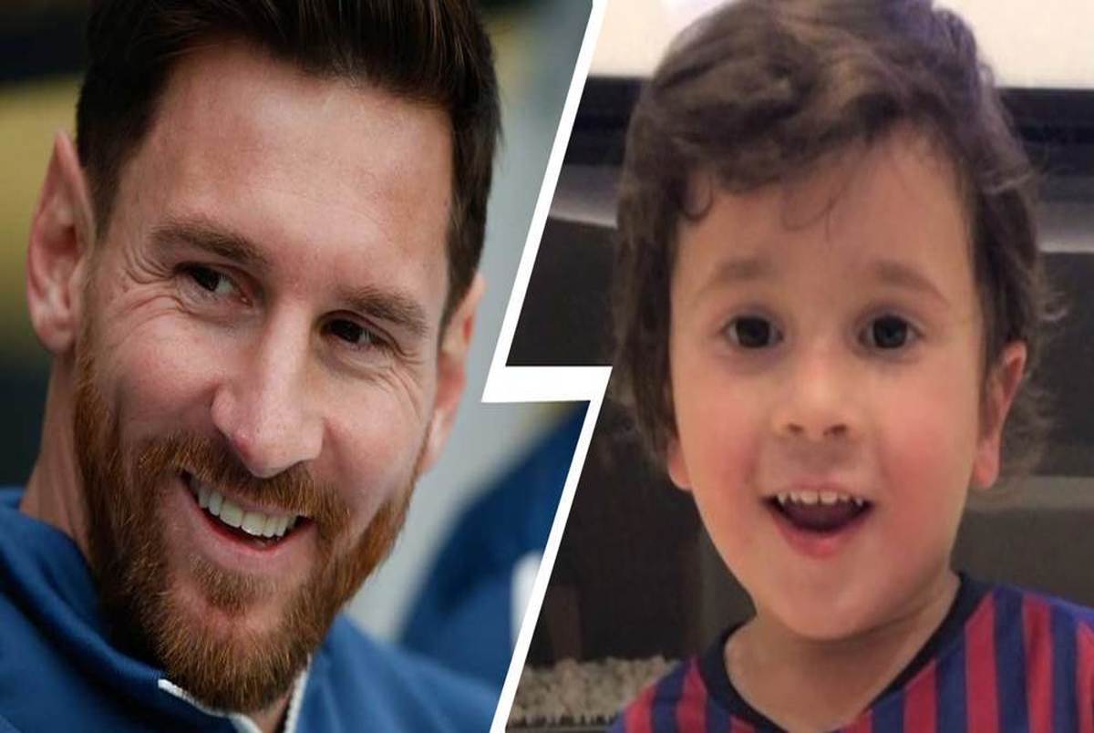 ویدیو/ واکنش خنده دار پسر مسی بعد از گلزنی پدرش