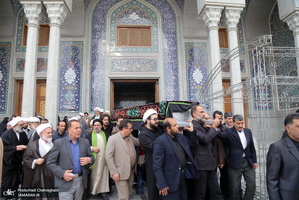 مراسم تشییع و خاکسپاری حجت الاسلام والمسلمین حاج شیخ عباس صالحی منش(ره)