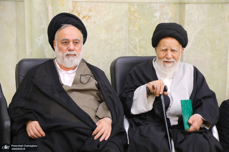 مراسم ترحیم آیت الله نورالله شاه آبادی(ره) در مسجد اعظم قم