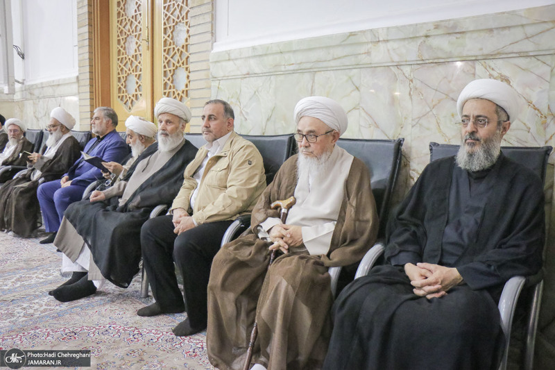 مراسم بزرگداشت آیت‌الله العظمی فیاض در حرم مطهر حضرت معصومه (س)