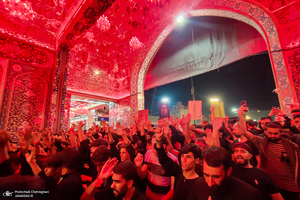 بارگاه ملکوتی حضرت سید الشهدا (ع) در شب اربعین