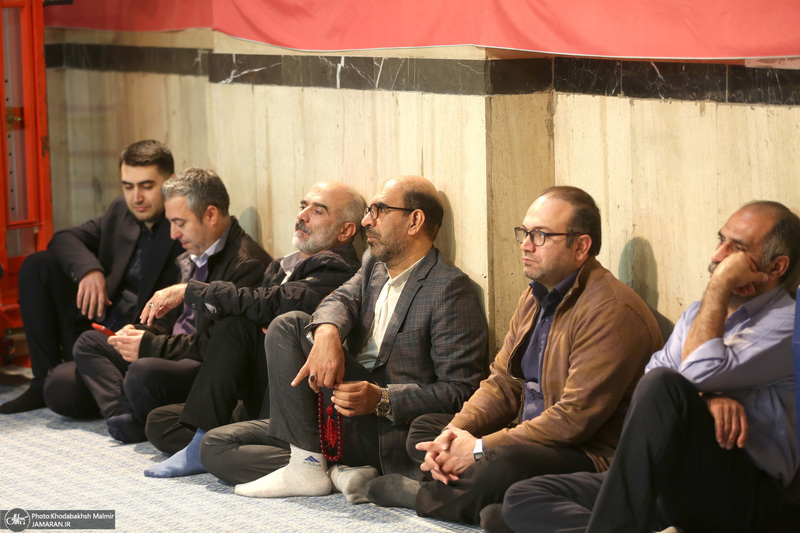 رونمایی از پرده نقالی خوانی (امام مردم) در حسینیه جماران