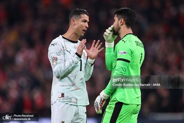 خوشحالی رونالدویی جلوی چشم کریس در شب باخت پرتغال!+عکس و ویدیو