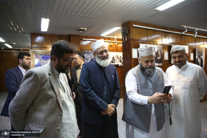 بازدید سراج الحق رهبر حزب جماعت اسلامی پاکستان از جماران