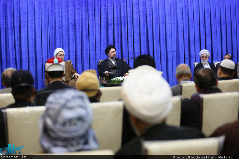 دیدار جمعی از میهمانان کنفرانس وحدت اسلامی با سید حسن خمینی