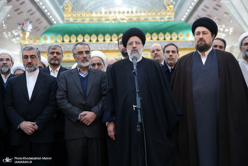 تجدید میثاق رئیس قوه قضائیه و مسئولان عالی قضایی با آرمان‌های امام خمینی(س)