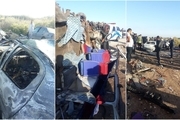 تصادف زنجیره ای در محور اهواز - خرمشهر با 10 کشته + فیلم و تصاویر