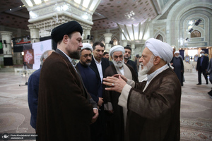 حاشیه تجدید میثاق هیأت رئیسه و اعضای مجلس خبرگان رهبری با آرمان های امام خمینی(س)