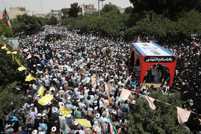 جمعه خشم و نصر و تشییع پنج شهید حمله رژیم صهیونیستی در قم