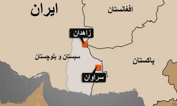 انفجار بمب صوتی در سراوان