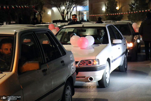 جشن ازدواج 114 زوج شهرستان خمین در بیت تاریخی حضرت امام (س)