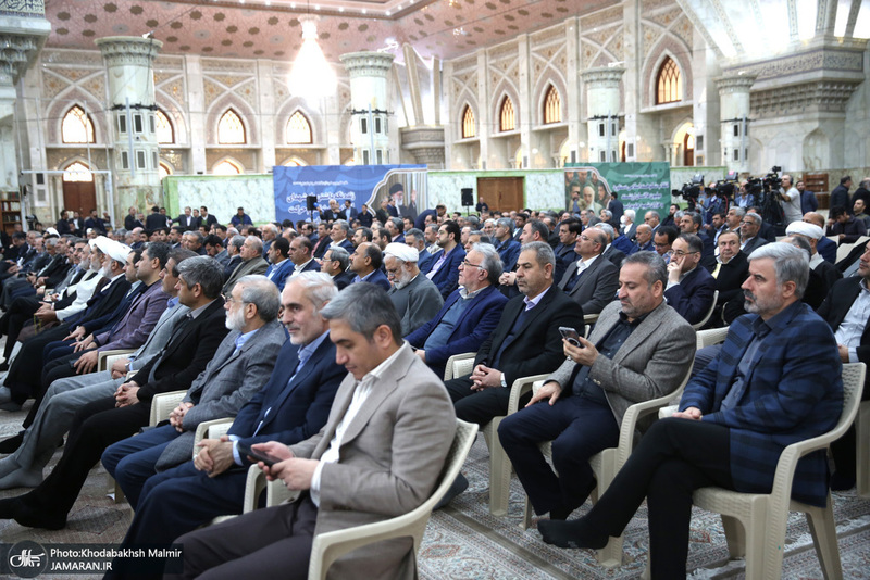 تجدید میثاق رئیس و جمعی از نمایندگان مجلس شورای اسلامی با آرمان‌های امام خمینی(س)-2