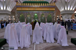 مراسم جشن تکلیف فرزندان کارکنان معاونت آماد و پشتیبانی سپاه در حرم مطهر امام خمینی(س)