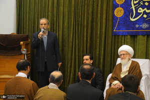 عمامه گذاری طلاب به مناسبت نیمه شعبان