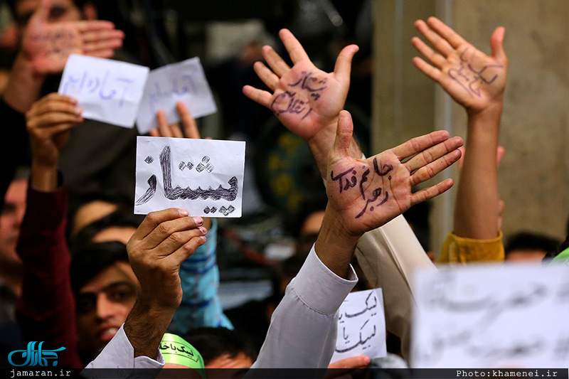 دیدار دانش‌آموزان و دانشجویان با رهبر معظم انقلاب 