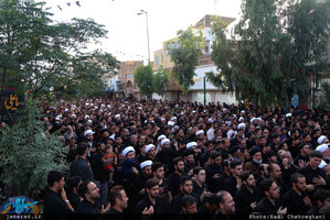 دسته عزای شهادت امیرالمؤمنین علی(ع) با حضور آیت الله العظمی وحید خراسانی