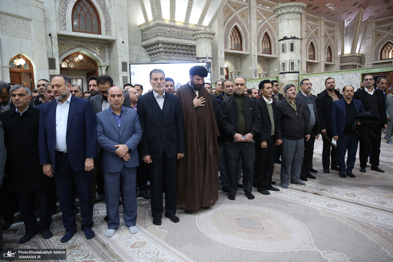 دیدار رئیس، مدیران و جمعی از کارکنان کمیته امداد امام خمینی (ره) با سید حسن خمینی