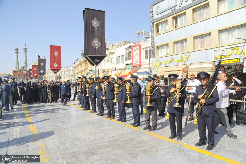 دسته عزاداری خادمین حرم مطهر حضرت معصومه (س) در سالروز شهادت امام رضا (ع)