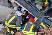 عکس/ حادثه سقوط تله کابین در ایتالیا که یک ایرانی هم جزو قربانیان بود