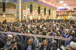 مراسم بزرگداشت شهید علی لاریجانی در حرم حضرت معصومه (س)