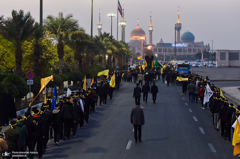 دسته عزاداری هیئت عاشقان ثارالله در حرم مطهر امام خمینی (س)