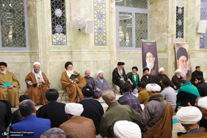 مراسم ترحیم و بزرگداشت آیت الله سید محمدعلی شیرازی در مسجد اعظم قم