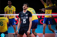 علی اصغر مجرد تیم ملی والیبال ایران - لیگ ملت های والیبال 2021- والیبال ایران و برزیل