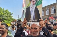 راهپیمایی در حمایت از رهبر انقلاب در کشمیر ھند  (3)