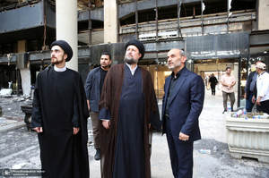 بازدید سید حسن خمینی از ساختمان شیشه ای صداوسیما